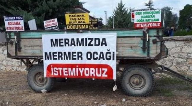 Tarım Arazisine Mermer Ocağı 