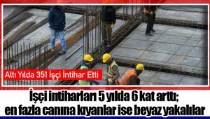 İşçi intiharları 5 yılda 6 kat arttı; en fazla canına kıyanlar ise beyaz yakalılar