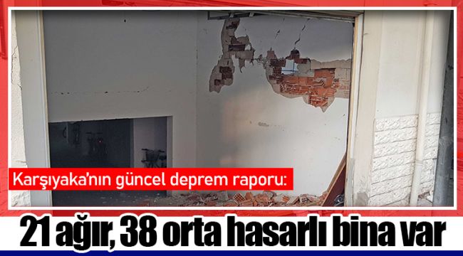 Karşıyaka’nın güncel deprem raporu: 21 ağır, 38 orta hasarlı bina var