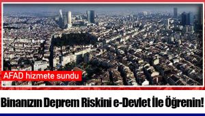 Binanızın Deprem Riskini e-Devlet İle Öğrenin!