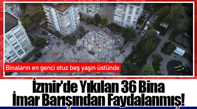 İzmir'de Yıkılan 36 Bina İmar Barışından Faydalanmış!