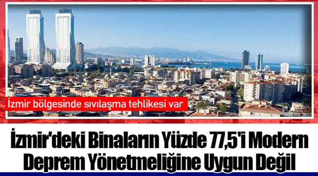 İzmir'deki Binaların Yüzde 77,5'i Modern Deprem Yönetmeliğine Uygun Değil