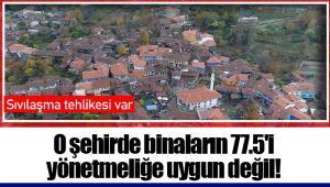 O şehirde binaların 77.5'i yönetmeliğe uygun değil!