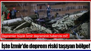 İşte İzmir'de deprem riski taşıyan bölge!