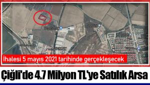 Çiğli'de 4.7 Milyon TL'ye Satılık Arsa