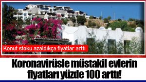 Koronavirüsle müstakil evlerin fiyatları yüzde 100 arttı!