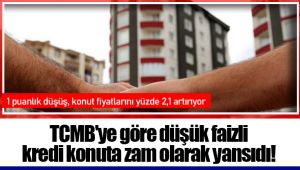 TCMB'ye göre düşük faizli kredi konuta zam olarak yansıdı!