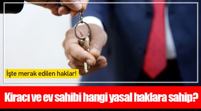 Kiracı ve ev sahibi hangi yasal haklara sahip?