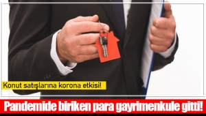 Pandemide biriken para gayrimenkule gitti!