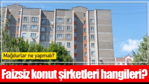 Faizsiz konut şirketleri hangileri?