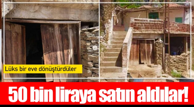 50 bin liraya satın aldılar! Lüks bir eve dönüştürdüler