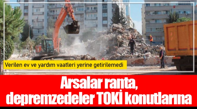 Arsalar ranta, depremzedeler TOKİ konutlarına