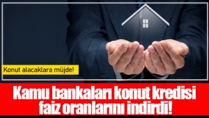 Kamu bankaları konut kredisi faiz oranlarını indirdi!