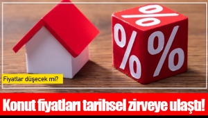 Konut fiyatları tarihsel zirveye ulaştı!