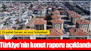 Türkiye'nin konut raporu: En pahalı Sarıyer, en ucuz Sultanbeyli