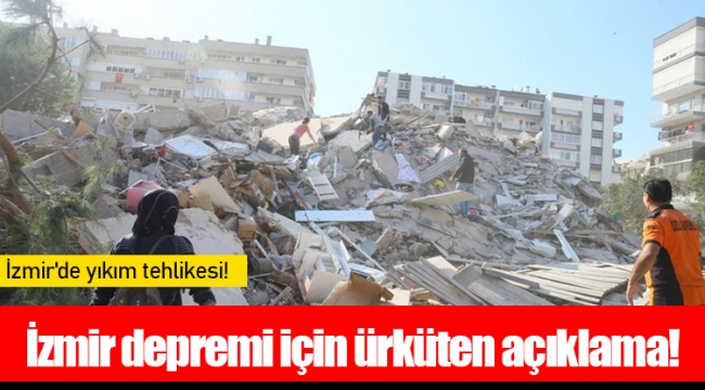 İzmir depremi için ürküten açıklama!