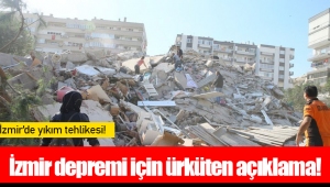 İzmir depremi için ürküten açıklama!