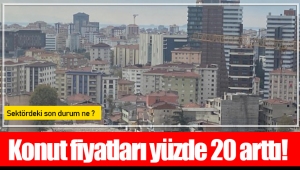 Konut fiyatları yüzde 20 arttı!