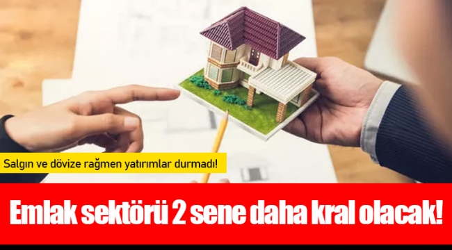 Emlak sektörü 2 sene daha kral olacak!