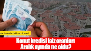 Konut kredisi faiz oranları Aralık ayında ne oldu?