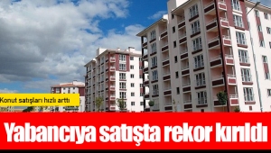 Konut satışları hızlı arttı, yabancıya satışta rekor kırıldı