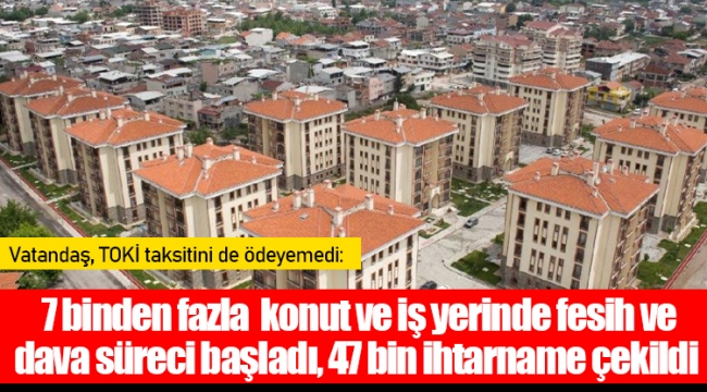 Vatandaş, TOKİ taksitini de ödeyemedi