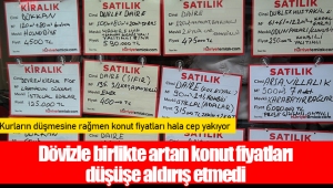 Dövizle birlikte artan konut fiyatları düşüşe aldırış etmedi