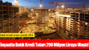 İnşaatta Batık Kredi Tutarı 290 Milyon Liraya Ulaştı!