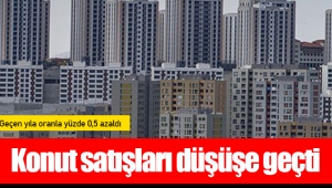 Konut satışları düşüşe geçti