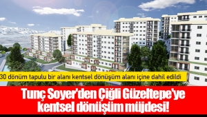 Tunç Soyer'den Çiğli Güzeltepe'ye kentsel dönüşüm müjdesi!