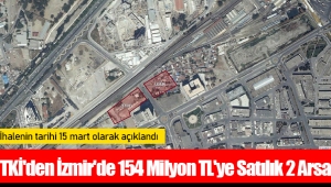 TKİ'den İzmir'de 154 Milyon TL'ye Satılık 2 Arsa