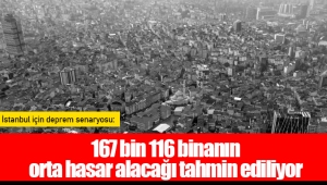 167 bin 116 binanın orta hasar alacağı tahmin ediliyor