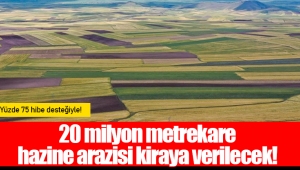 20 milyon metrekare hazine arazisi kiraya verilecek! 