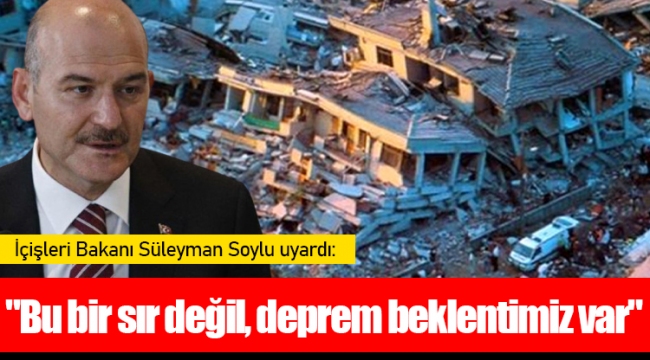 İçişleri Bakanı Süleyman Soylu uyardı: 