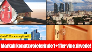 Markalı konut projelerinde 1+1'ler yine zirvede!