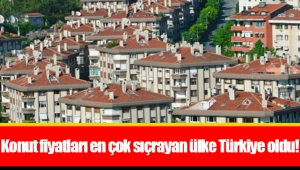 Konut fiyatları en çok sıçrayan ülke Türkiye oldu!