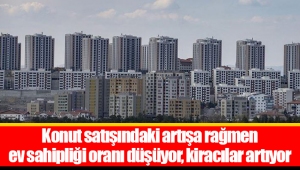 Konut satışındaki artışa rağmen ev sahipliği oranı düşüyor, kiracılar artıyor 