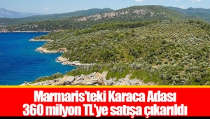 Marmaris’teki Karaca Adası 360 milyon TL'ye satışa çıkarıldı