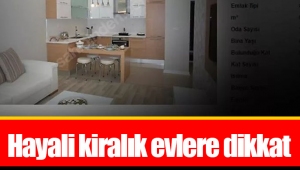 Hayali kiralık evlere dikkat