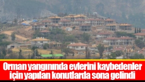 Orman yangınında evlerini kaybedenler için yapılan konutlarda sona gelindi