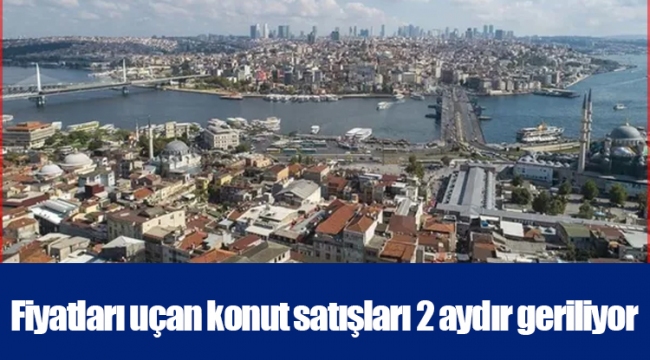 Fiyatları uçan konut satışları 2 aydır geriliyor