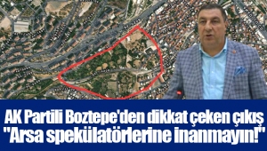 AK Partili Boztepe'den dikkat çeken çıkış 