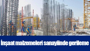 İnşaat malzemeleri sanayiinde gerileme