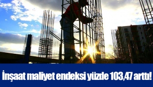 İnşaat maliyet endeksi yüzde 103,47 arttı!