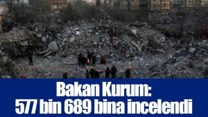 Bakan Kurum: 577 bin 689 bina incelendi