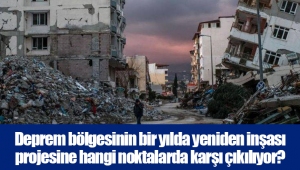 Deprem bölgesinin bir yılda yeniden inşası projesine hangi noktalarda karşı çıkılıyor?