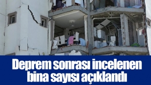 Deprem sonrası incelenen bina sayısı açıklandı