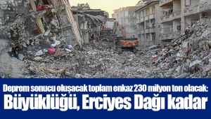 Deprem sonucu oluşacak toplam enkaz 230 milyon ton olacak: Büyüklüğü, Erciyes Dağı kadar