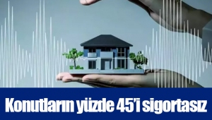 Konutların yüzde 45’i sigortasız