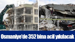 Osmaniye'de 352 bina acil yıkılacak